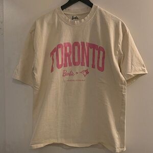 Barbie Beige and Pink Graphic Tee